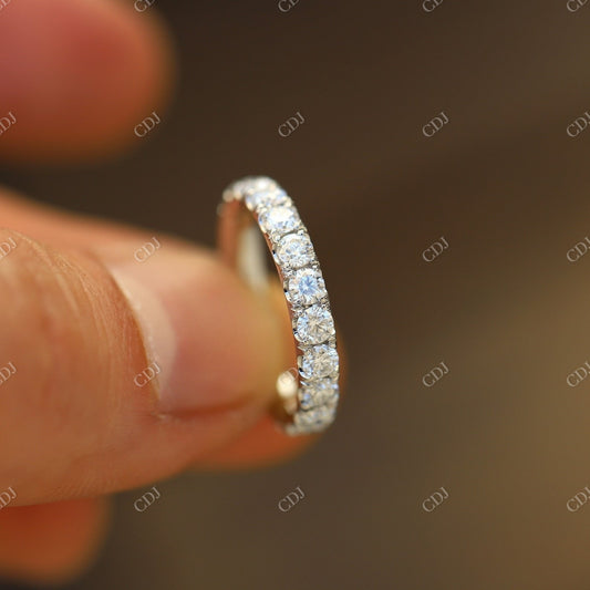 3.00MM 3/4 Eternity Lab Grown Diamond Wedding Band  customdiamjewel   
