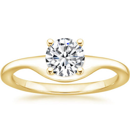 Antique 2CT Lab Grown Diamond Basket Setting Solitaire Engagement Ring  customdiamjewel Sterling Silver Yellow Gold VVS-EF