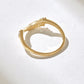 0.25CTW Round Cut Lab Grown Diamond Curved Wedding ring