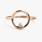 0.05CTW Round Cut Lab Grown Diamond Open Circle Wedding Band  customdiamjewel   