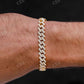 Gold Plated Diamond Cuban Link Bracelet  customdiamjewel   