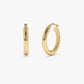 Gold Rope Chain Twisted Hoop Earrings  customdiamjewel   