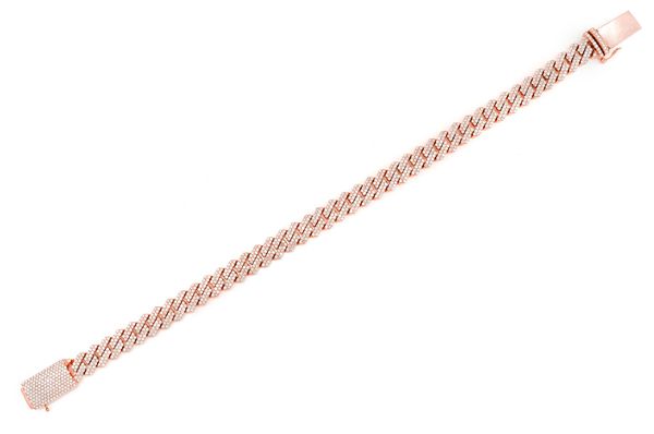 Gold Plated Diamond Cuban Link Bracelet  customdiamjewel   
