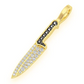 Kitchen Cutting Knife Diamond Pendant customdiamjewel