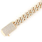 Gold Plated Diamond Cuban Link Bracelet  customdiamjewel   