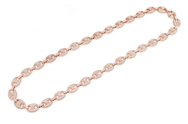Diamonds Mariner Cuban Link Chain Necklace  customdiamjewel   