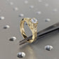 0.50CT Round Moissanite Vintage Filigree Engagement Ring