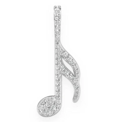 0.50CTW Musical Diamond Pendant