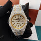 Audemars Piguet Iced Out Two Tone Watch customdiamjewel