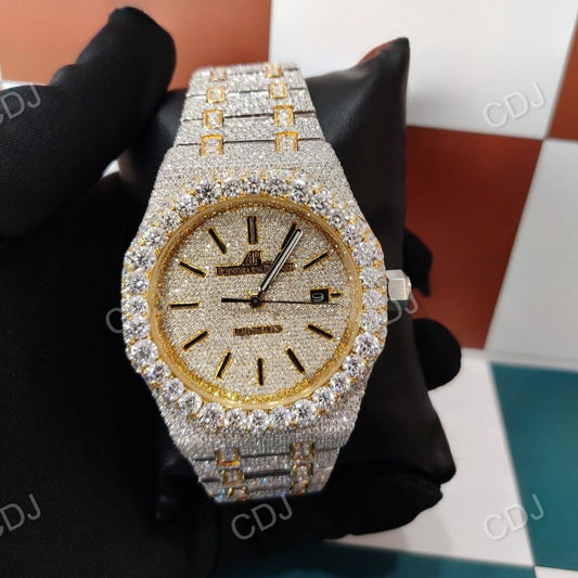 Audemars Piguet Iced Out Two Tone Watch customdiamjewel