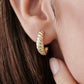 14K Solid Gold Croissant Earrings  customdiamjewel   