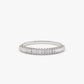 0.22CTW Baguette Cut Natural Diamond Stackable Wedding Band  customdiamjewel 10KT White Gold VVS-EF