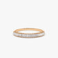 0.22CTW Baguette Cut Natural Diamond Stackable Wedding Band  customdiamjewel 10KT Rose Gold VVS-EF