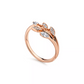 0.24 CTW Art Deco Leaf Style Natural Diamond Ring  customdiamjewel   