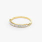 0.22CTW Baguette Cut Natural Diamond Stackable Wedding Band  customdiamjewel   