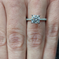 1.5CT Cushion Cut Moissanite Engagement Ring  customdiamjewel   