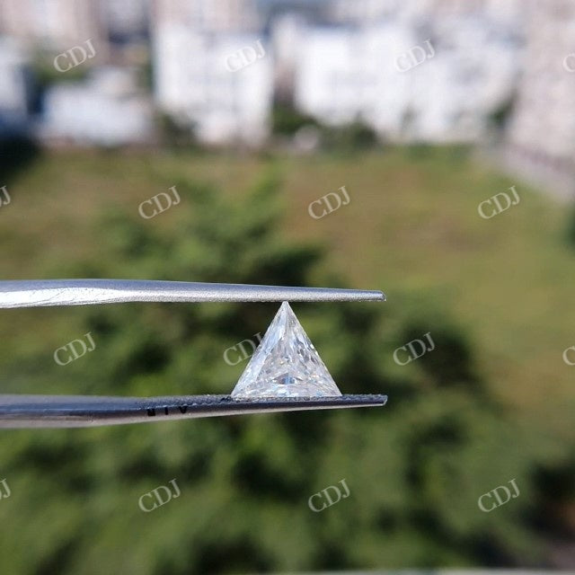 2.09 CT Trillion Cut White Colorless Moissanite Stone  customdiamjewel   