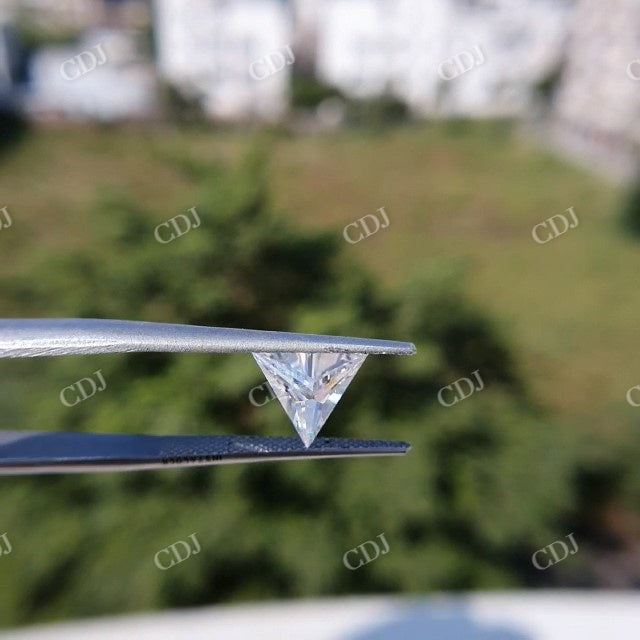 2.09 CT Trillion Cut White Colorless Moissanite Stone  customdiamjewel   