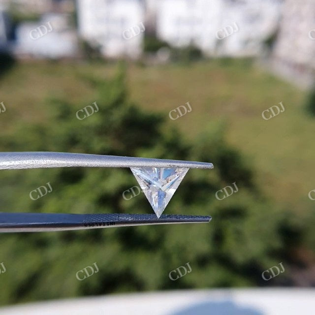 2.09 CT Trillion Cut White Colorless Moissanite Stone  customdiamjewel   