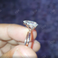 Pear Cut Moissanite Solitaire Engagement Ring, Rose Gold Wedding Ring  customdiamjewel   
