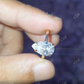 Pear Cut Moissanite Solitaire Engagement Ring, Rose Gold Wedding Ring  customdiamjewel   