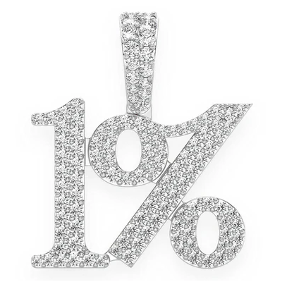 1.10CTW One Percent Diamond Pendant