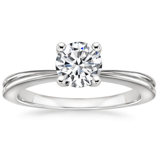 2CT Lab Grown Diamond Crossover Engagement Ring  customdiamjewel   