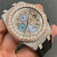 Two Tone AP Full Diamond Custom Rapper Watch  customdiamjewel   