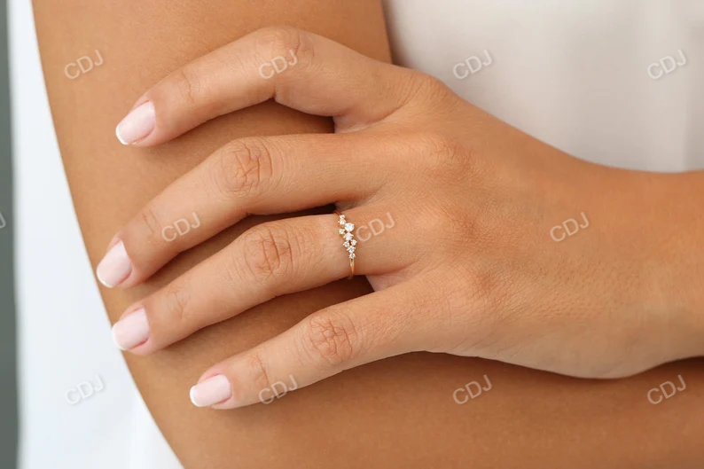 0.30CTW Lab Grown Diamond Handmade wedding Band  customdiamjewel   