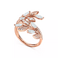 1.19 CTW Natural Diamond Vine Bypass Wedding Ring  customdiamjewel   