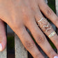 0.15CTW Natural Diamond Curved Shaped Wishbone Band  customdiamjewel   