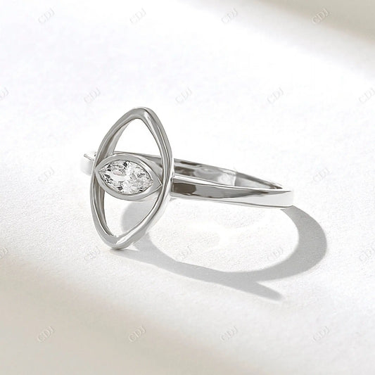 0.18CTW Marquise Diamond Evil Eye Engagement Ring  customdiamjewel   