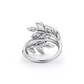 1.19 CTW Natural Diamond Vine Bypass Wedding Ring  customdiamjewel   