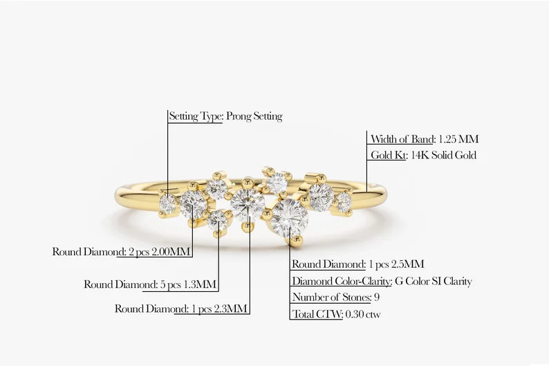 0.30CTW Lab Grown Diamond Handmade wedding Band  customdiamjewel   