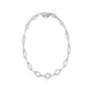 Sterling Silver Diamond Oval Line Link Bracelet  customdiamjewel   