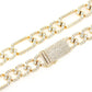 Diamond Figaro Link Chain Hip Hop Necklace  customdiamjewel   