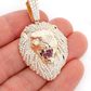 3.20CTW Cluster Roaring Lion Head Pendant  customdiamjewel   