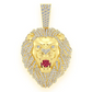 3.20CTW Cluster Roaring Lion Head Pendant  customdiamjewel   