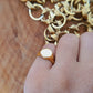 Signet Solid Yellow Gold Engagement Ring  customdiamjewel   