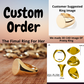Signet Solid Yellow Gold Engagement Ring  customdiamjewel   