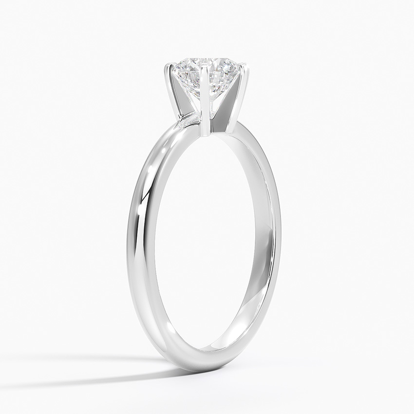 2CT Lab Grown Diamond Six Prong Solitaire Engagement Ring  customdiamjewel Sterling Silver White Gold VVS-EF