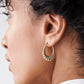 Croissant Twist Rope Moissanite Earrings  customdiamjewel   