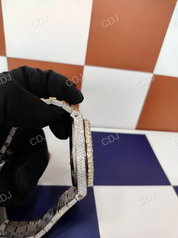 GRA Certified Iced Out AP Watch customdiamjewel