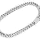 White Diamond Silver Miami Cuban Chain Necklace  customdiamjewel   