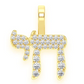 0.30CTW Chai Hebrew Round Diamond Pendant  customdiamjewel   