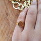 Signet Solid Yellow Gold Engagement Ring  customdiamjewel   