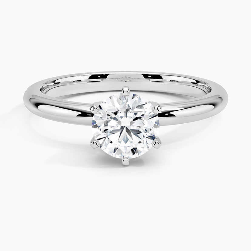2CT Lab Grown Diamond Six Prong Solitaire Engagement Ring  customdiamjewel   