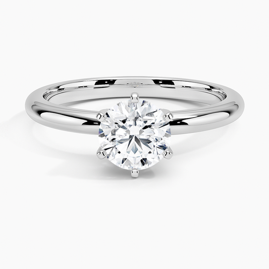 2CT Lab Grown Diamond Six Prong Solitaire Engagement Ring  customdiamjewel   