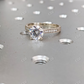 1.5CT Round Cut Vintage Moissanite Engagement Ring