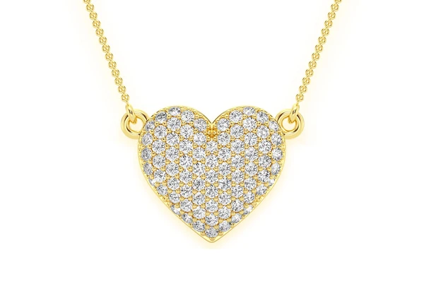 Heart Diamond Love Pendant Necklace  customdiamjewel   